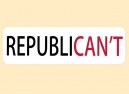 PC383 Starshine Arts "Republican't" Bumper Sticker