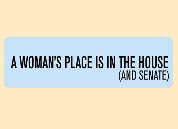 PC388 Starshine Arts "A Woman's Place" Bumper Sticker