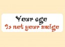 PC437 Starshine Arts "Your Ego Not Amigo" Bumper Sticker