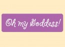 JR470 Starshine Arts"Oh My Goddess" Mini Bumper Sticker