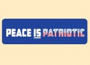 JR483 Starshine Arts"Peace is Patriotic" Mini Bumper Sticker