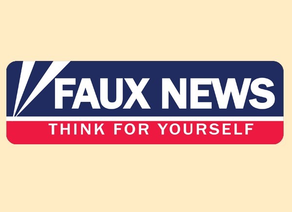 JR489 Starshine Arts"Faux News" Mini Bumper Sticker