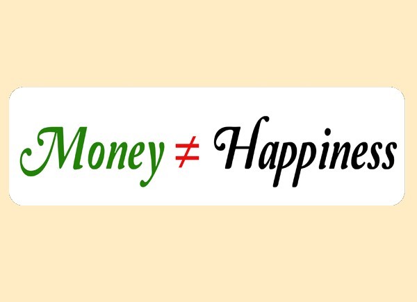 JR496 Starshine Arts"Money Happiness" Mini Bumper Sticker