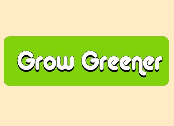 JR501 Starshine Arts"Grow Greener" Mini Bumper Sticker