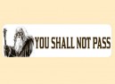 JR511 Starshine Arts"You Shall Not Pass" Mini Bumper Sticker