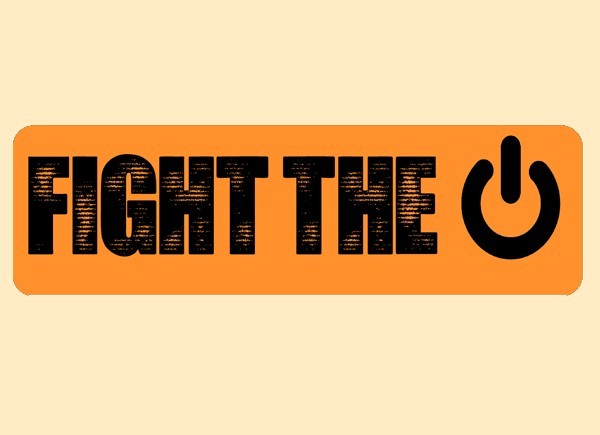 JR518 Starshine Arts"Fight The Power" Mini Bumper Sticker