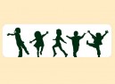 JR525 Starshine Arts"Kids Dance" Mini Bumper Sticker