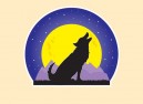 SKY145 Starshine Arts 3" Cat Moon Sticker