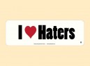 PC477 Starshine Arts "I Heart Haters" Bumper Sticker