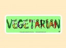 PC485 Starshine Arts "Vegetarian Veggies" Bumper Sticker