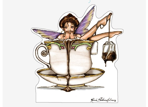 STAR220 Renee Biertempfel "Tea Cup Fairy" Sticker