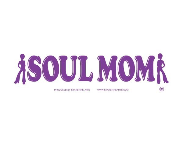 JR576 Starshine Arts "Soul Mom" Mini Bumper Sticker