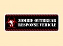JR560 Starshine Arts "Zombie Outbreak" Mini Bumper Sticker