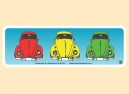 JR566 Starshine Arts "Beetles" Mini Bumper Sticker