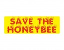 JR584 Starshine Arts "Save The Honeybee" Mini Bumper Sticker