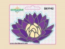 SKY942 Starshine Arts 3" Purple Lotus"  Sticker