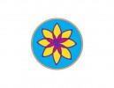 SKY947 Starshine Arts 3" Flower"  Sticker