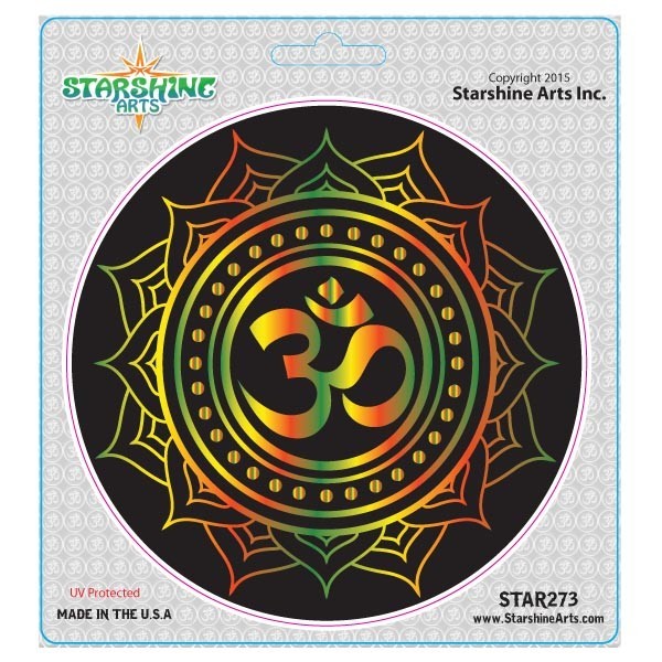 Star 273 Starshine Arts "Black OM Lotus" Sticker