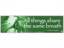 PC482 Starshine Arts "All Things Share Breath" Bumper Sticker