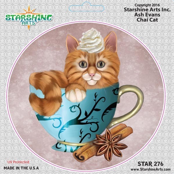 STAR276 4.5" "Chai Cat" Sticker