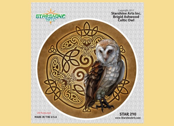 STAR290 4.5" "Celtic Owl" Sticker