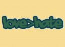 JR619 Starshine Arts "Love greater than Hate Bubble" Mini Bumper Sticker