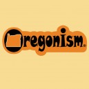 JR633 Starshine Arts "Oregonism Orange" Mini Bumper Sticker