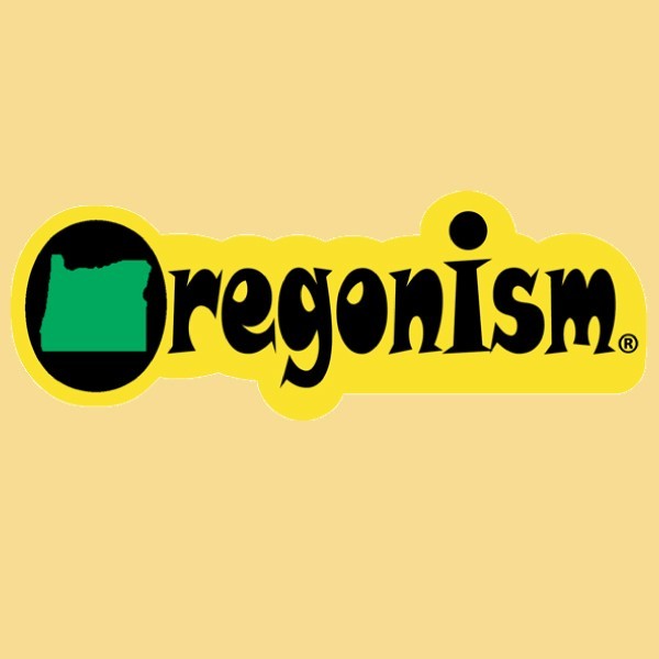 JR634 Starshine Arts "Oregonism Yellow" Mini Bumper Sticker
