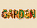 JR645  Starshine Arts "Garden"  Mini Bumper Sticker