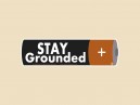 JR648  Starshine Arts "Stay Grounded"  Mini Bumper Sticker