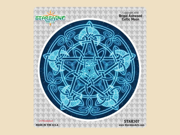 STAR307 4.5" "Celtic Moon" Sticker
