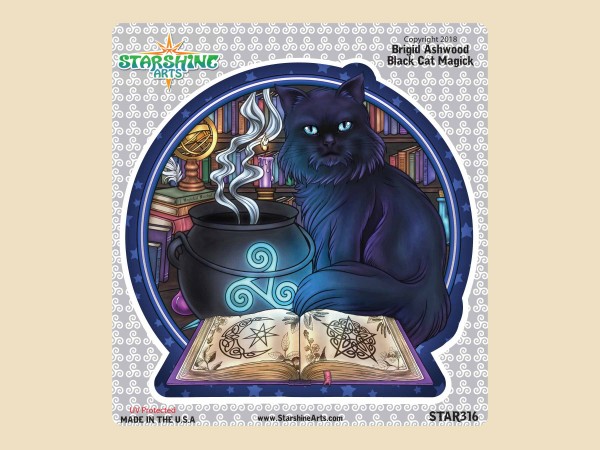 STAR316 4.5" "Black Cat Magick" Sticker