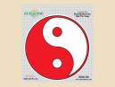 STAR317 4.5" "Red Yin Yang" Sticker