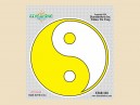 STAR320 4.5" "Yellow Yin Yang" Sticker