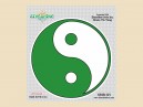 STAR321 4.5" "Green Yin Yang" Sticker