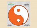 STAR322 4.5" "Orange Yin Yang" Sticker