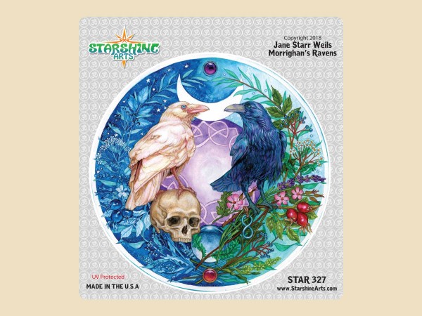 STAR327 4.5" "Morrighans Ravens" Sticker