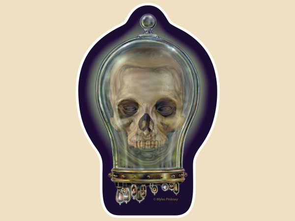 STAR338 4.5" "Skull Jar" Sticker
