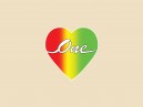 SKY968 Starshine Arts 3" "One Love Heart"  Sticker