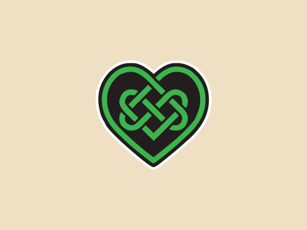 SKY980 Starshine Arts 3" "Celtic Heart"  Sticker