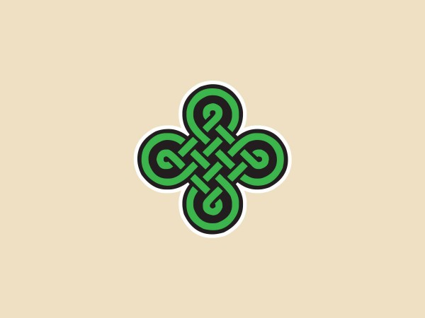 SKY981 Starshine Arts 3" "Celtic Dara Knot"  Sticker