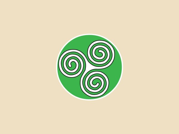 SKY986 Starshine Arts 3" "Celtic Triskele"  Sticker