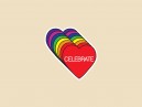 SKY994 Starshine Arts 3" "Celebrate Love"  Sticker