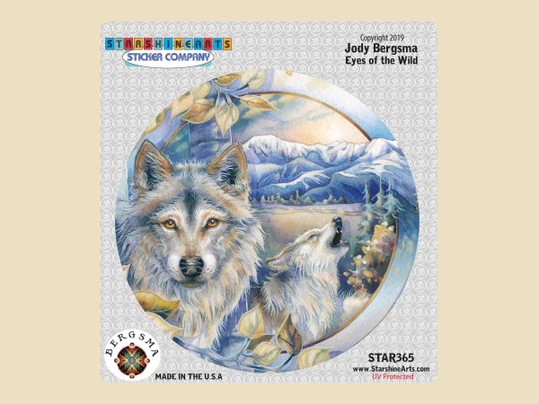 STAR365  Bergsma Gallery "Eyes Of The Wild" Sticker
