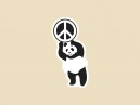 SKY996 Starshine Arts 3" "Peace Panda"  Sticker