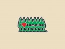 SKY1006 Starshine Arts 3" "I Love Camping"  Sticker