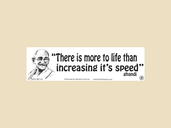 JR714  Starshine Arts "More To life"  Mini Bumper Sticker