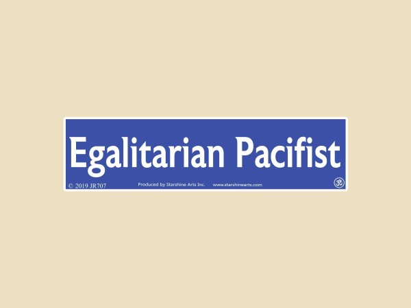 PC635 Starshine Arts "Egalitarian" Bumper Sticker