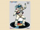 STAR413 4.5" "Astronaut Disco" Sticker