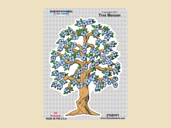 STAR499 4.5" Tree Blossom" Sticker